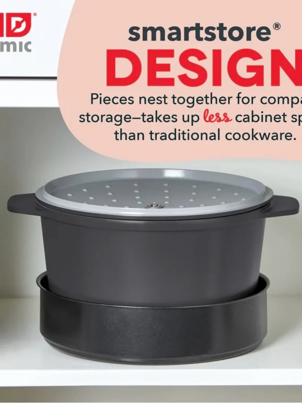 DASH SMARTSTORE™ 5.8QT MULTIPOT + STEAMER SET